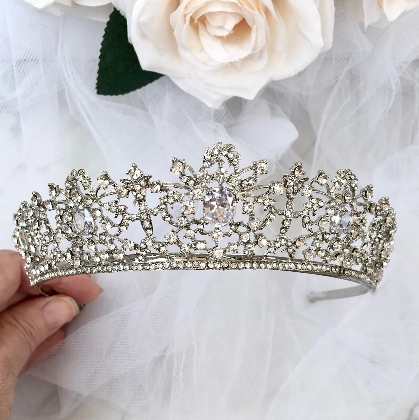 "Nyla" - Cubic Zirconia Wedding Tiara