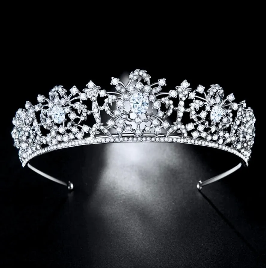 "Nyla" - Cubic Zirconia Wedding Tiara