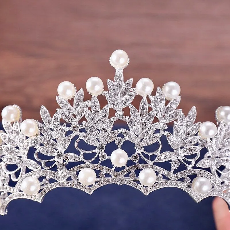 "Tosca" - Pearl and Crystal Bridal Tiara