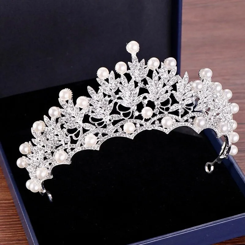 "Tosca" - Pearl and Crystal Bridal Tiara