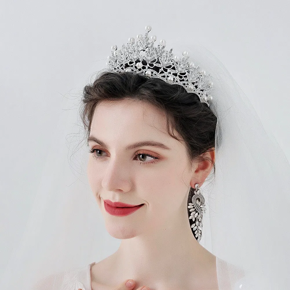 "Tosca" - Pearl and Crystal Bridal Tiara