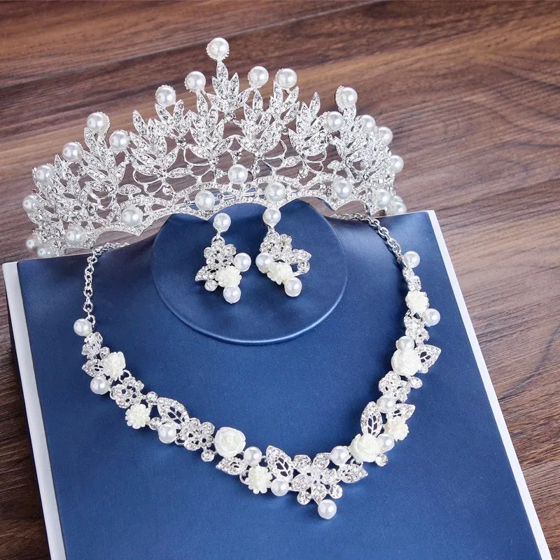"Tosca" - Pearl and Crystal Bridal Tiara