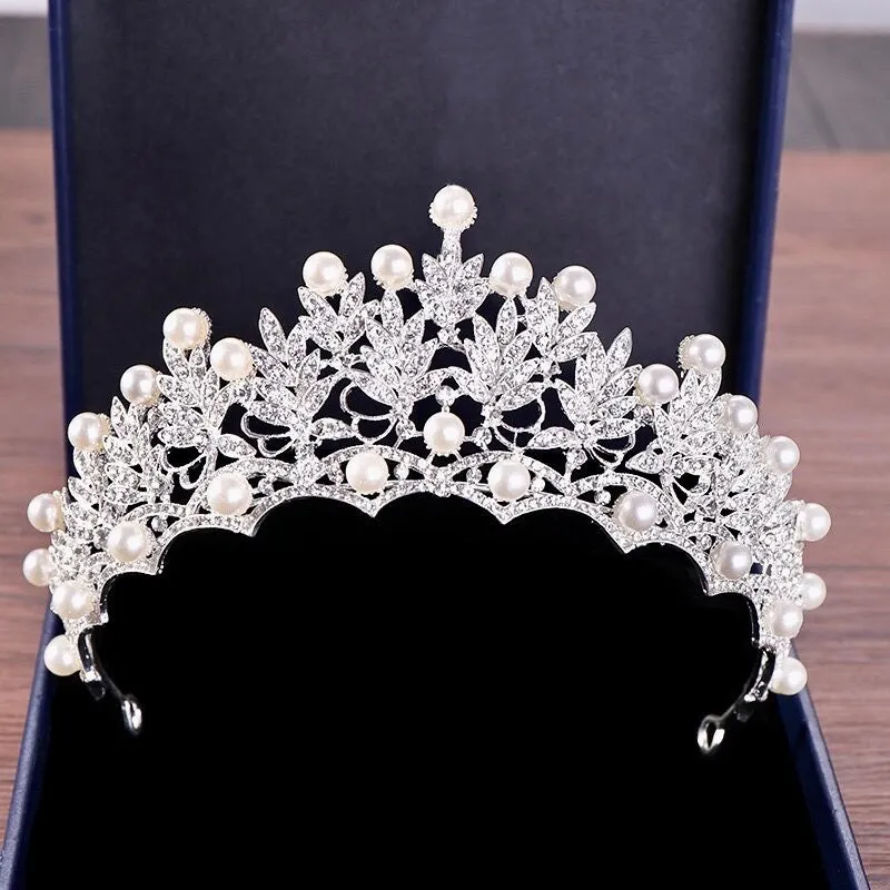 "Tosca" - Pearl and Crystal Bridal Tiara