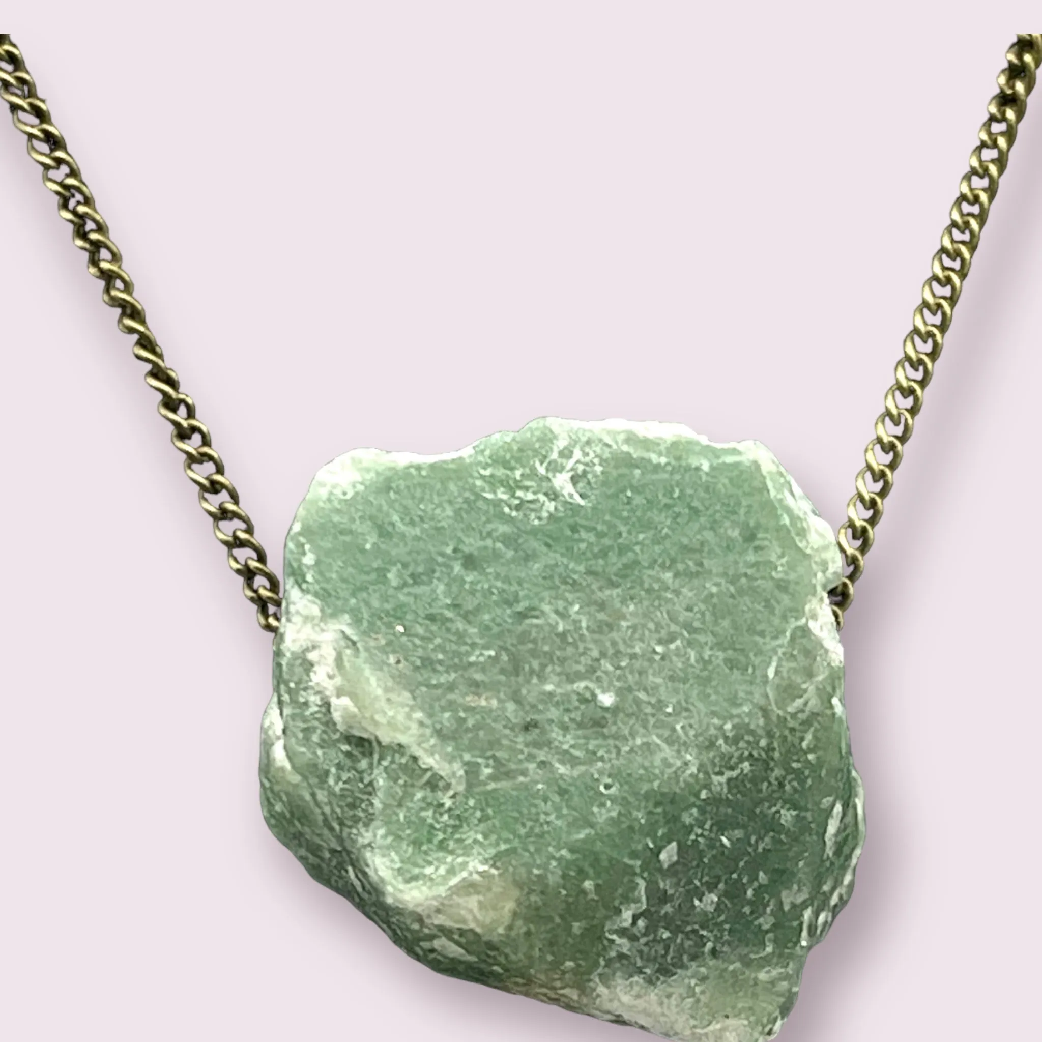 Raw Green Aventurine Choker Necklace