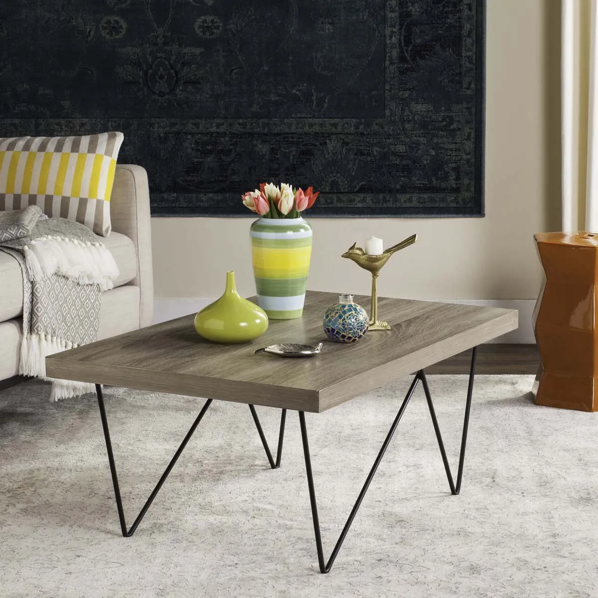 Safavieh Amos Retro Mid Century Wood Coffee Table , FOX4265