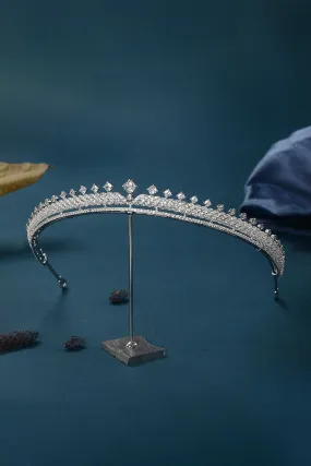 Silver Princess Cascade Zircon Tiara