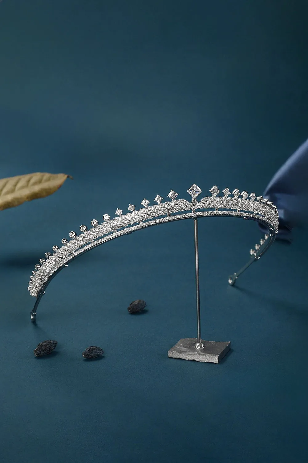 Silver Princess Cascade Zircon Tiara