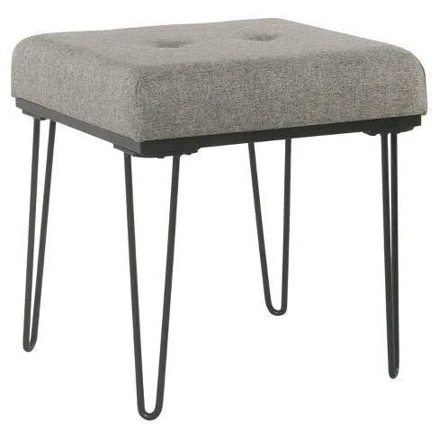 Square Pouffe with Hairpin Base