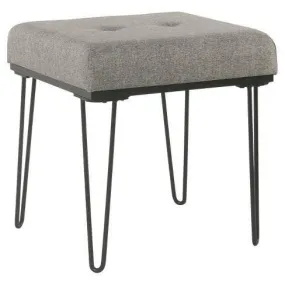 Square Pouffe with Hairpin Base