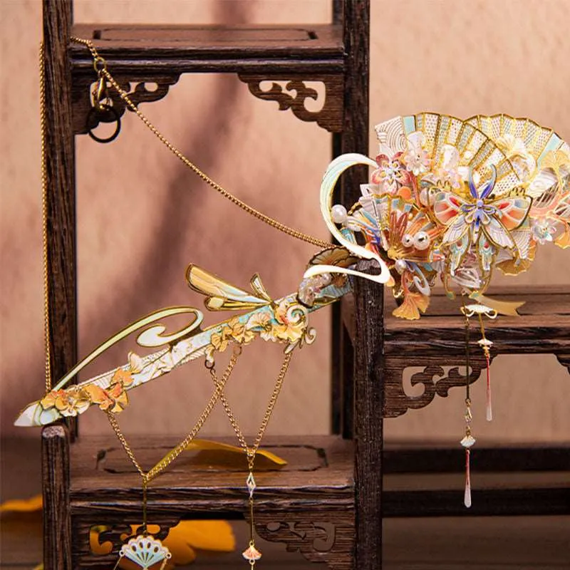 Sword Hairpin 3D Metal Puzzle Model