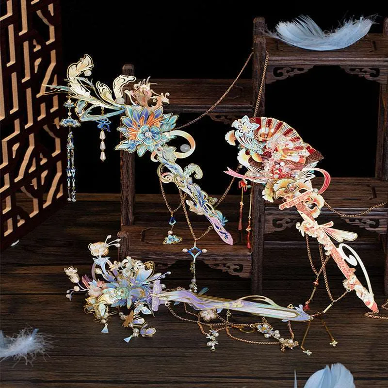 Sword Hairpin 3D Metal Puzzle Model