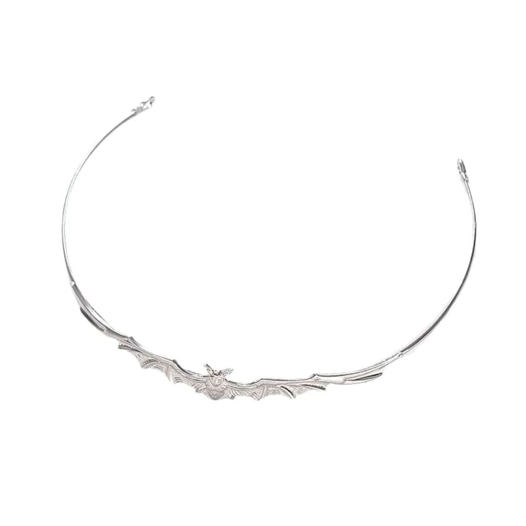 The Bullish Store Women's Bat Power Headband Tiara in Silver or Gold