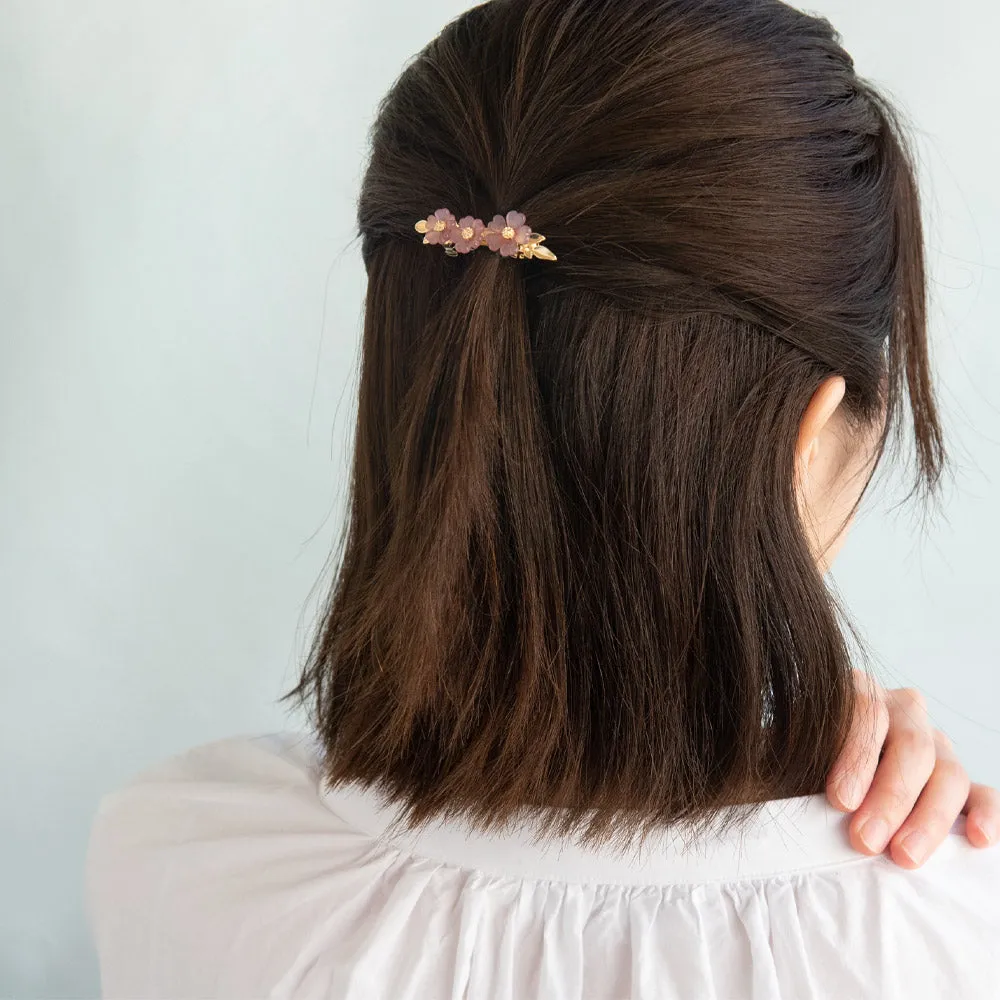 Triple Sakura Hair Barrette