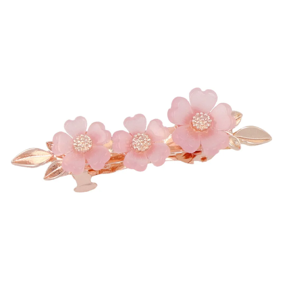 Triple Sakura Hair Barrette
