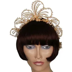 Vintage 1930s Wedding Wax Tiara Bridal Headpiece w Photo & Provenance