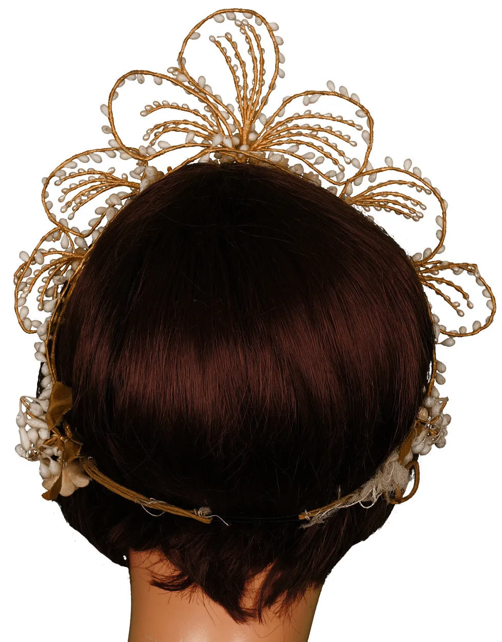 Vintage 1930s Wedding Wax Tiara Bridal Headpiece w Photo & Provenance